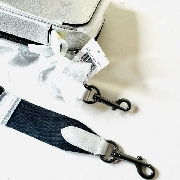 Coach Stanton Crossbody Silver Metallic Men's Bags NWT - Picture 14 of 15